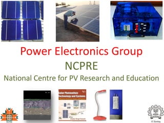 Power Electronics Group
NCPRE
National Centre for PV Research and Education
 