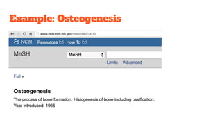 Example: Osteogenesis
 