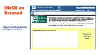 MeSH on
Demand
 