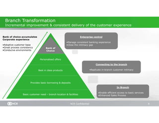 2. Can you segment your consumers correctly?



                              Age

           Interaction                       Gender
              Level
                         Community
                          Segments

                                            Economic
            Location
                                             Issues

                          Customer
                           History
                         NCR Confidential              8
 