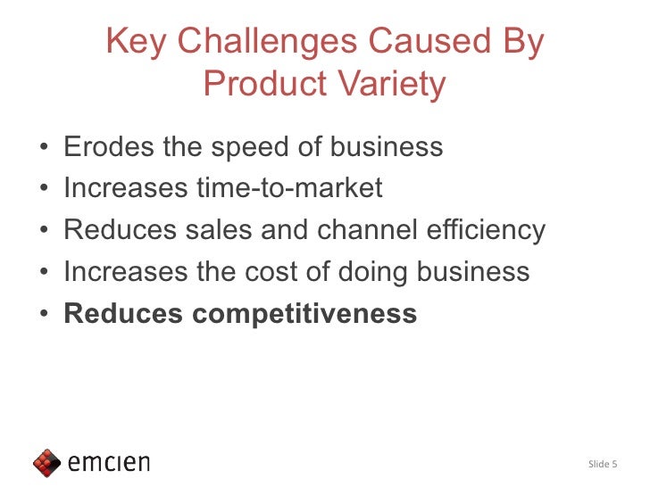 Product variety and its cost to your company