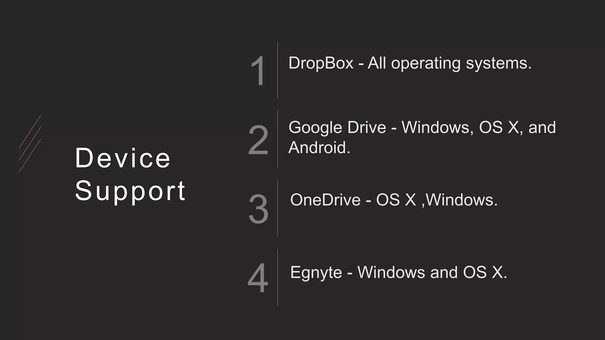 1
2
3
4
Device
Support
 