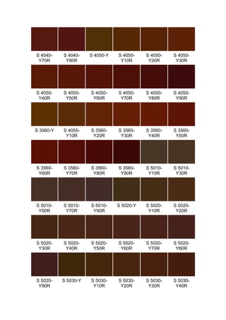 S 4040-    S 4040-    S 4050-Y   S 4050-    S 4050-   S 4050-
 Y70R       Y90R                  Y10R       Y20R      Y30R




S 4050-    S 4050-    S 4050-    S 4050-    S 4050-   S 4050-
 Y40R       Y50R       Y60R       Y70R       Y80R      Y90R




S 3560-Y   S 4055-    S 3560-    S 3560-    S 3560-   S 3560-
            Y10R       Y20R       Y30R       Y40R      Y50R




S 3560-    S 3560-    S 3560-    S 3560-    S 5010-   S 5010-
 Y60R       Y70R       Y80R       Y90R       Y10R      Y30R




S 5010-    S 5010-    S 5010-    S 5020-Y   S 5020-   S 5020-
 Y50R       Y70R       Y90R                  Y10R      Y20R




S 5020-    S 5020-    S 5020-    S 5020-    S 5020-   S 5020-
 Y30R       Y40R       Y50R       Y60R       Y70R      Y80R




S 5020-    S 5030-Y   S 5030-    S 5030-    S 5030-   S 5030-
 Y90R                  Y10R       Y20R       Y30R      Y40R
 