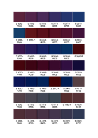 S 3040-   S 3040-    S 3040-   S 3040-    S 3040-    S 3040-
 R30B      R40B       R50B      R60B       R70B       R80B




S 3040-   S 3050-R   S 3050-   S 3050-    S 3050-    S 3050-
 R90B                 R10B      R20B       R30B       R40B




S 3050-   S 3050-    S 3050-   S 3050-    S 3050-    S 3060-R
 R50B      R60B       R70B      R80B       R90B




S 3060-   S 3060-    S 3055-   S 3055-    S 3055-    S 3055-
 R10B      R20B       R30B      R40B       R50B       R60B




S 3060-   S 3060-    S 3060-   S 2570-R   S 3065-    S 4010-
 R70B      R80B       R90B                 R90B       R10B




S 4010-   S 4010-    S 4010-   S 4010-    S 4020-R   S 4020-
 R30B      R50B       R70B      R90B                  R10B




S 4020-   S 4020-    S 4020-   S 4020-    S 4020-    S 4020-
 R20B      R30B       R40B      R50B       R60B       R70B
 