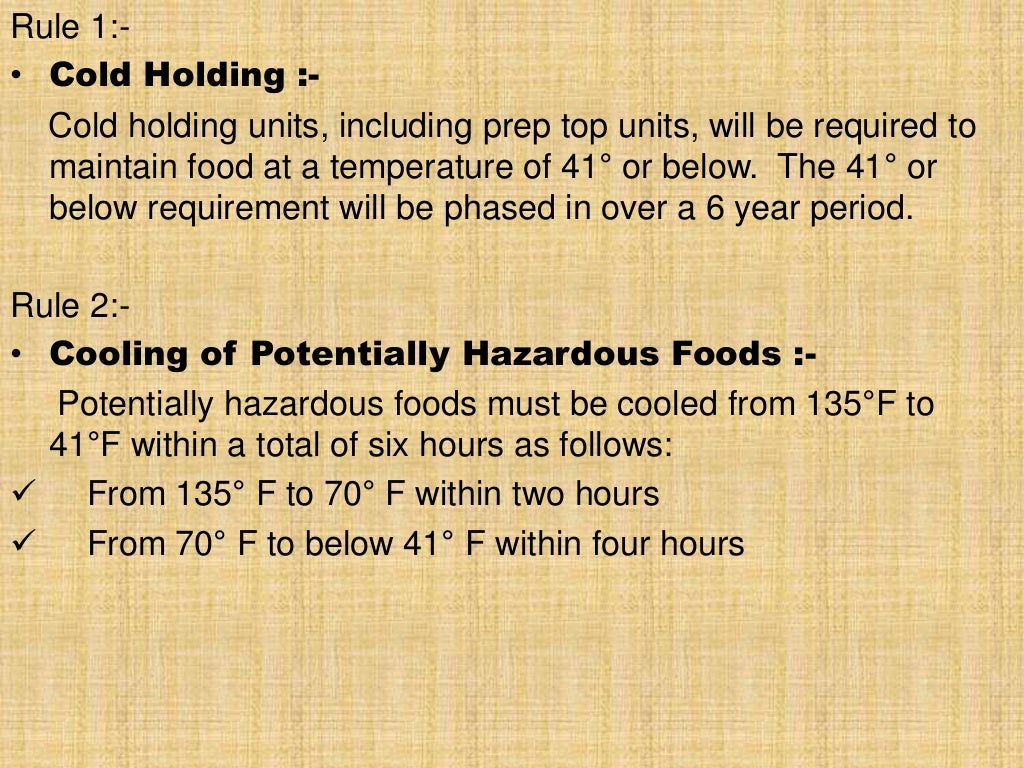 Important Changes to the North Carolina Food Service Sanitation Rules