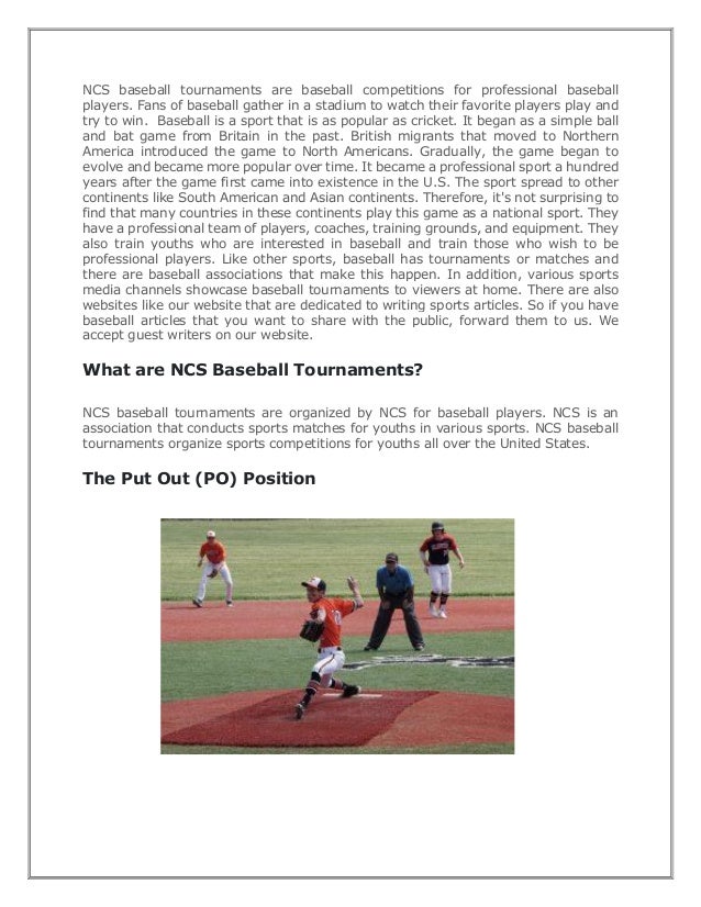 Everything You Need to Know About NCS Baseball Tournaments