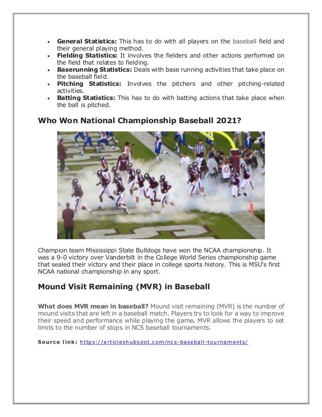 Everything You Need to Know About NCS Baseball Tournaments