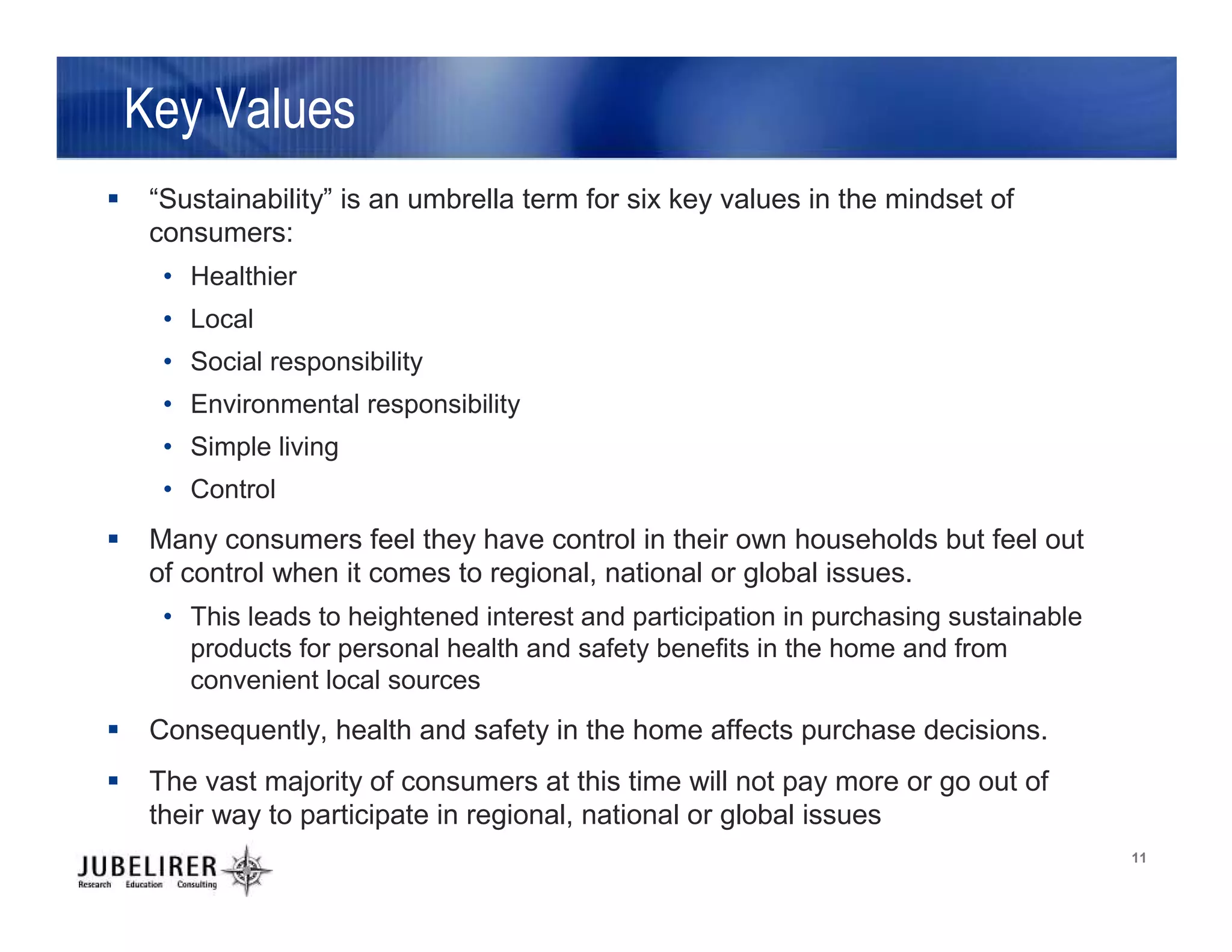 Who Cares? Exploring Consumer Attitudes toward Sustainability