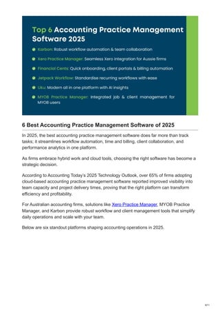 6 Best Accounting Practice Management Software 2025. | PDF