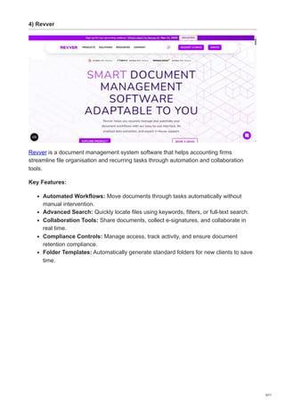 Top 10 Accounting Document Management Tools 2025 | PDF