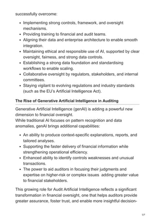 How to Use Artificial Intelligence in Auditing and Reporting | PDF