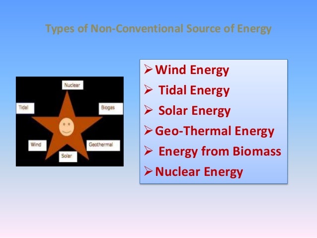 Non Conventionaal source of energy