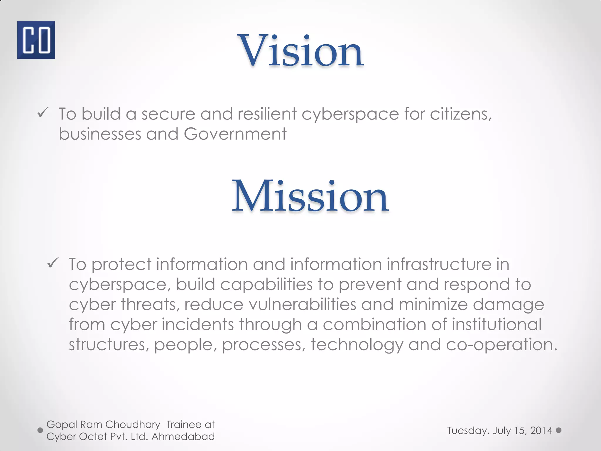 National Cyber Security Policy 2013 (NCSP) | PDF