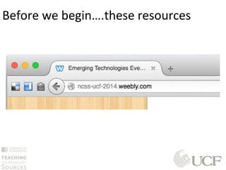 Before we begin….these resources
 