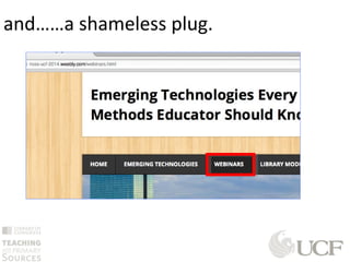 and……a shameless plug.
 