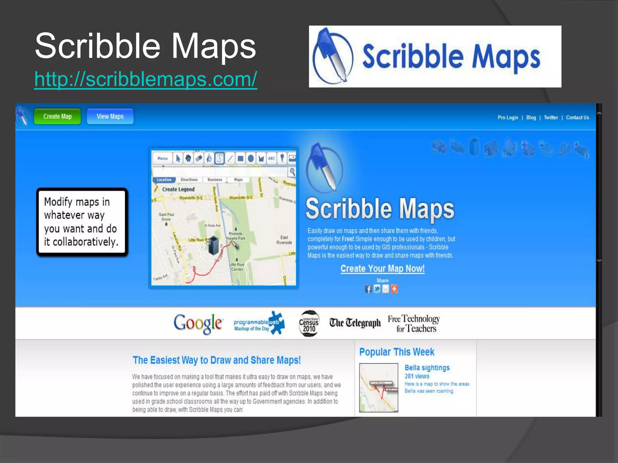 Scribble Maps
http://scribblemaps.com/