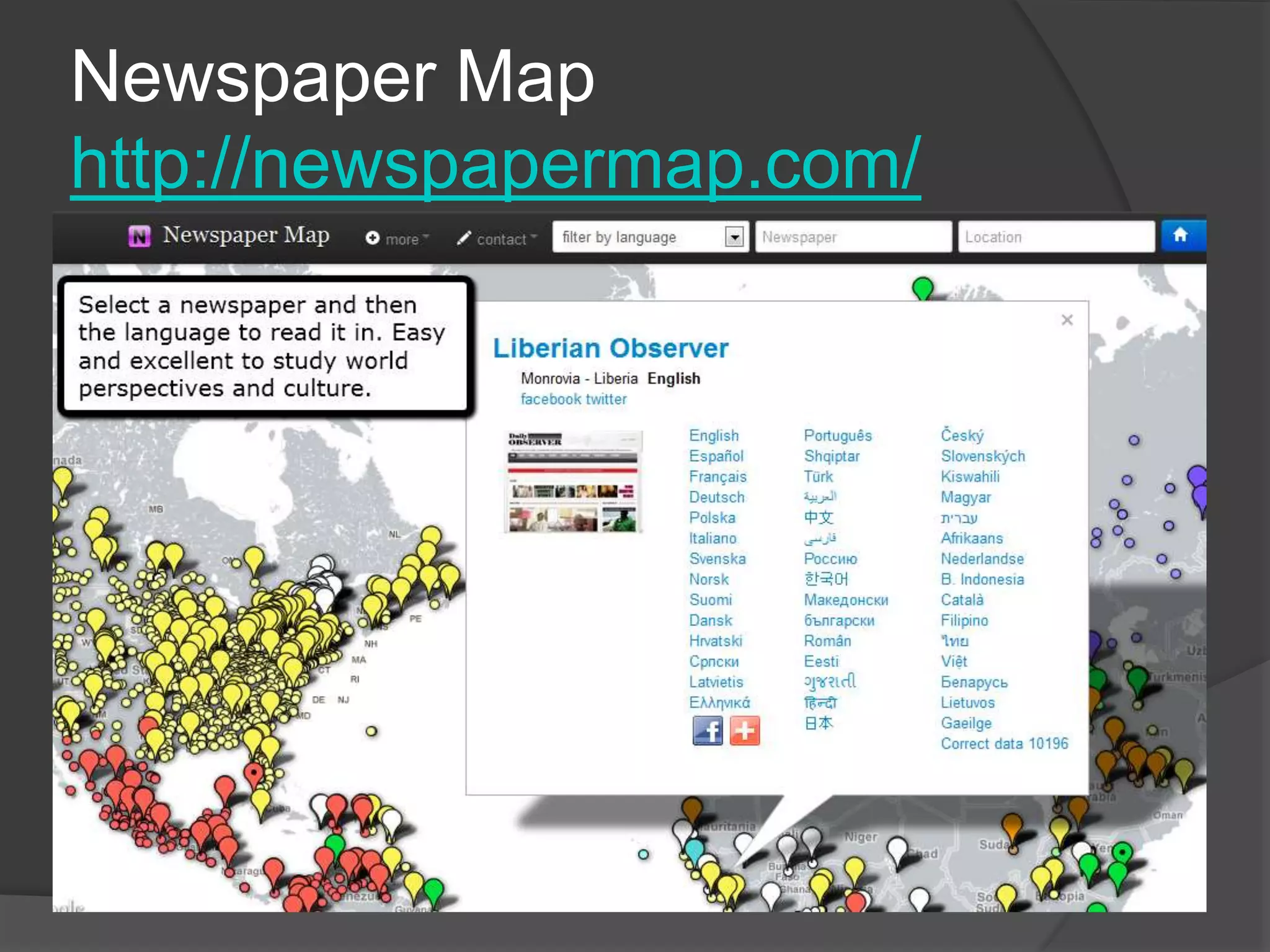 Newspaper Map
http://newspapermap.com/