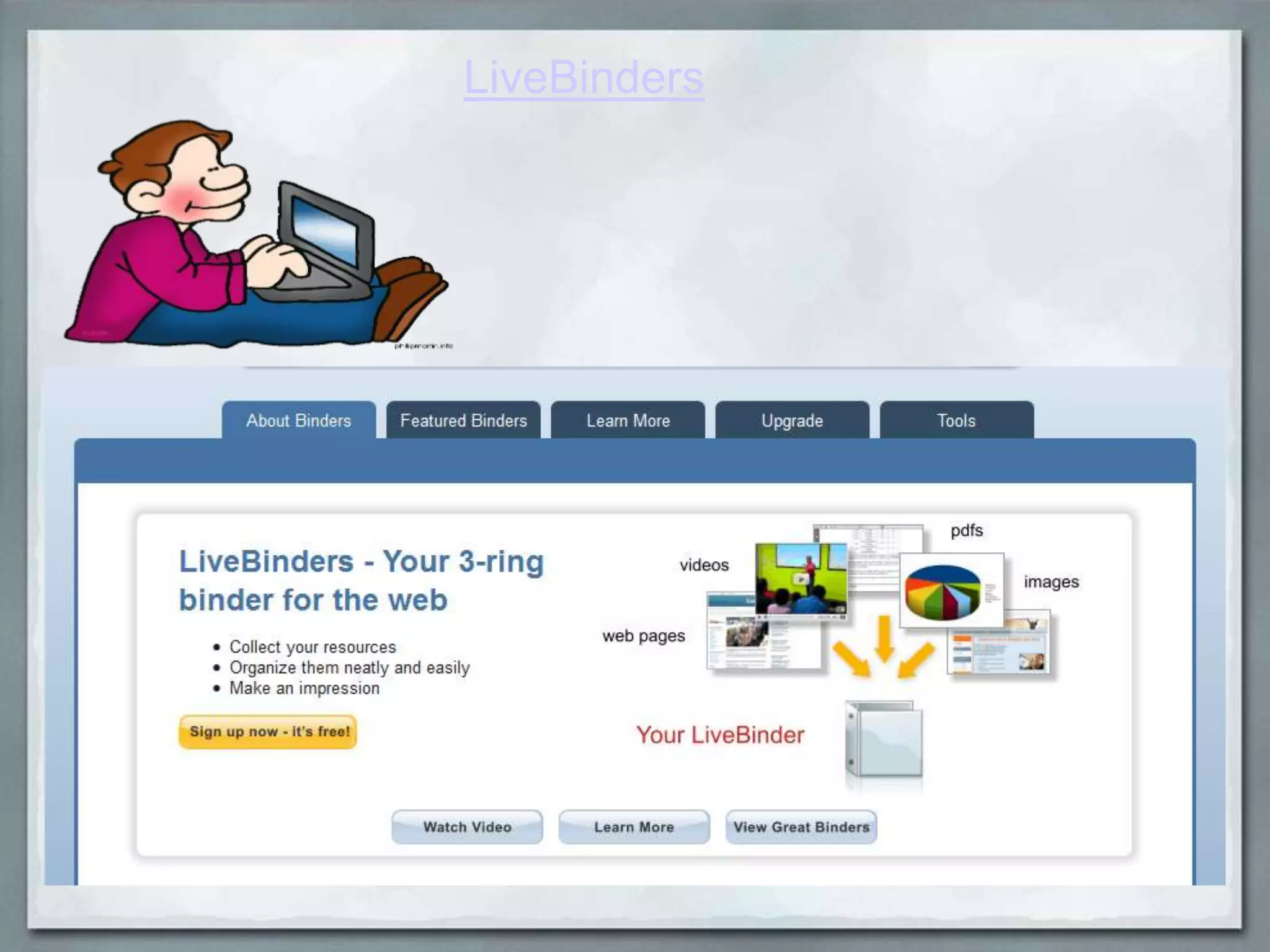 LiveBinders

 
