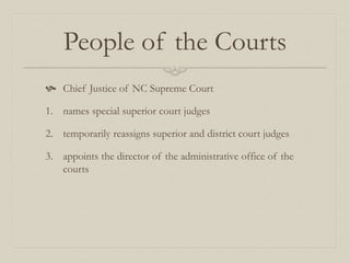 North Carolina Court System | PPT