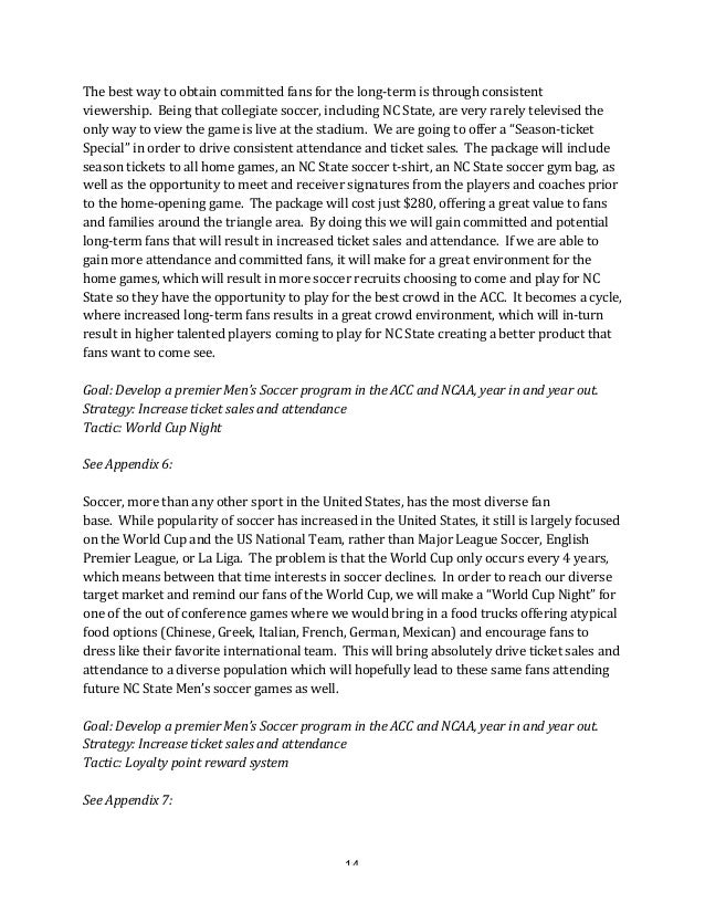 Attention Grabber Essay Nc State Mens Soccer Marketing Plan Apa Essay Writing Format also The Narrative Of The Life Of Frederick Douglass Essay Soccer Essay Nc State Mens Soccer Marketing Plan Soccer Essay Photo Feminist Criticism Essay