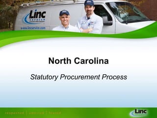 North Carolina Statutory Procurement Process 