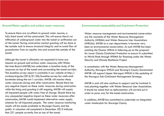 The Northern Collector Water Tunnel Project Report | PDF