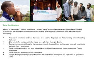 The Northern Collector Water Tunnel Project Report | PDF