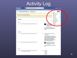Activity Log




               30
 
