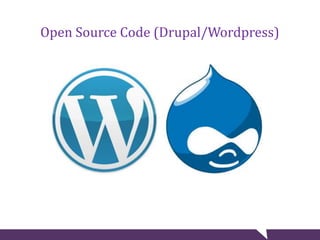 Open Source Code (Drupal/Wordpress)
 