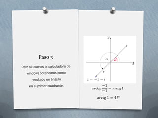 arctg
−1
−1
= arctg 1
arctg 1 = 45°