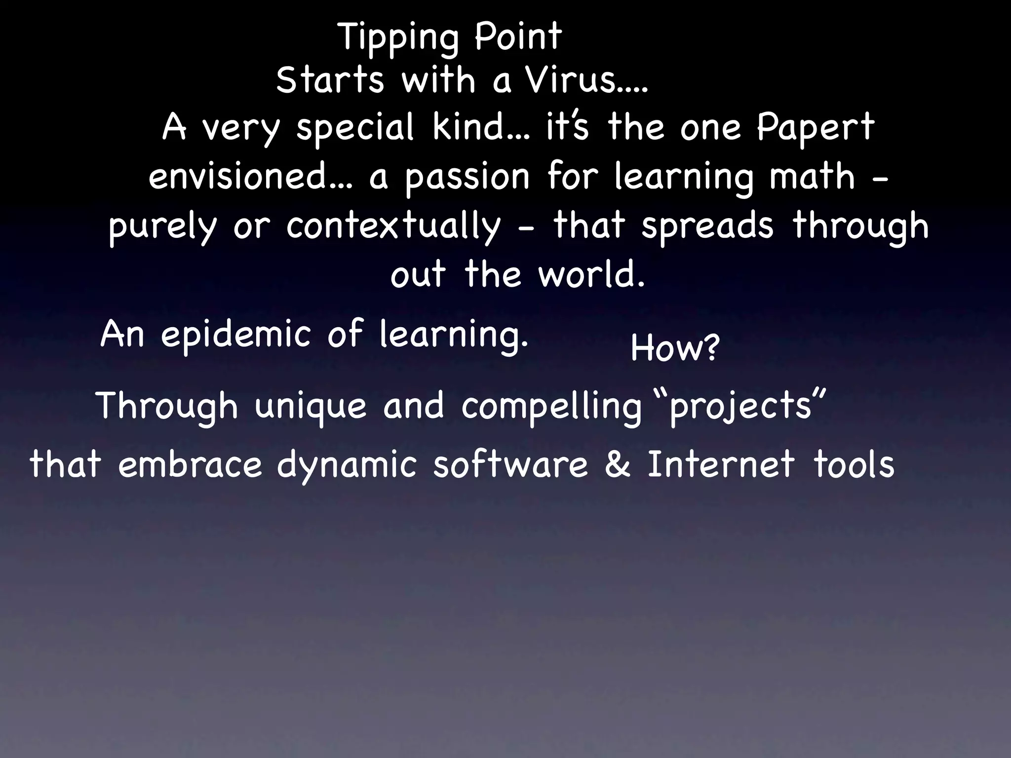 Web 2.0: A tipping point for bridging the digital divide in math achievement?