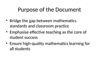 National Council of Teachers of Mathematics which is recognizable ...