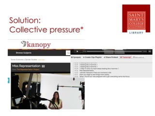 Solution:
Collective pressure*
 