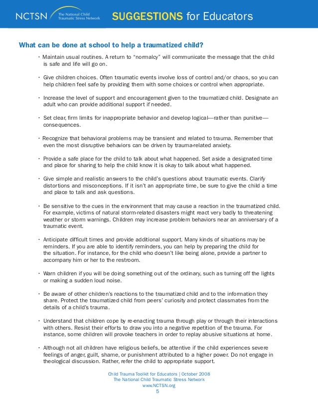 toolkit for education Toolkit for  Curesâ„¢ Educators Child Global Trauma Medical