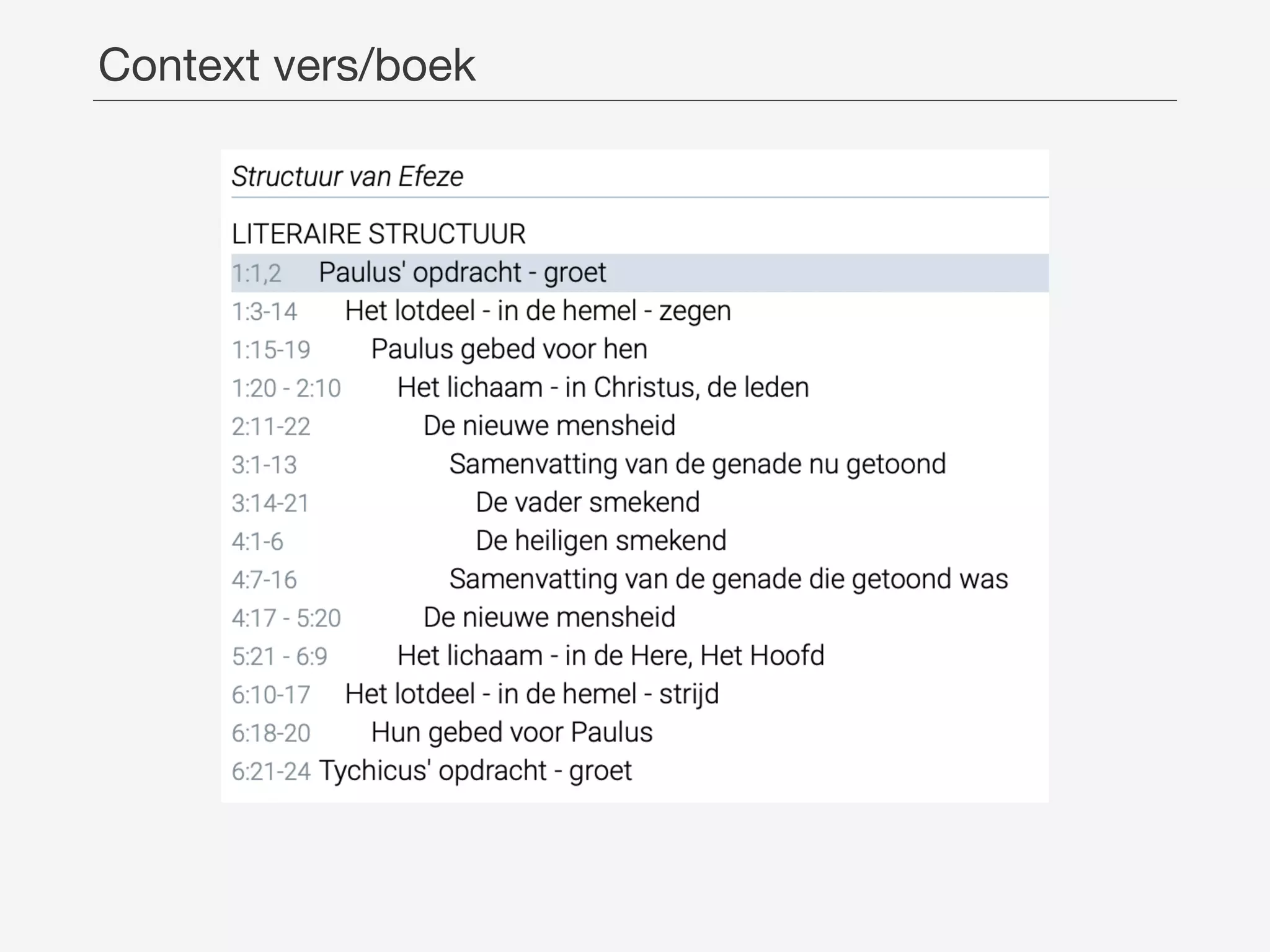 Context vers/boek
 
