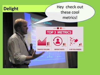 Delight   Hey check out
            these cool
             metrics!
 