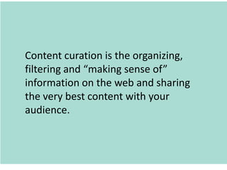 Content Curation Tools

                  Collecting and Sharing
Discovery Tools
 