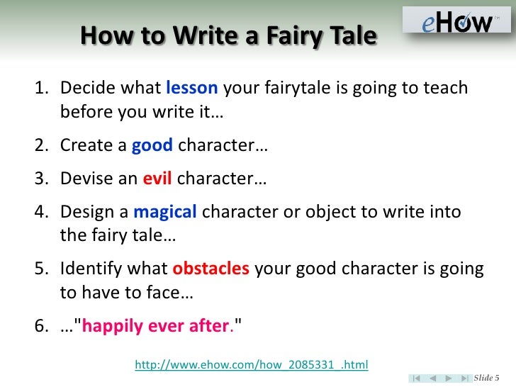 How to write a fairy tall