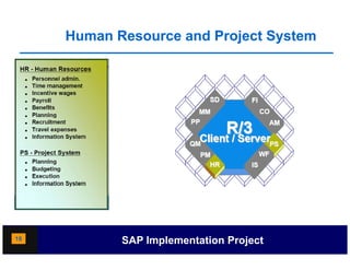 Human Resource and Project System




18          SAP Implementation Project
 