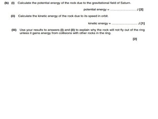 Chapter 11 and 12 questions and answers , past paper GCE ADVANCING PHYSICS B