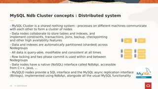 MySQL Cluster 8.0 tutorial | PDF