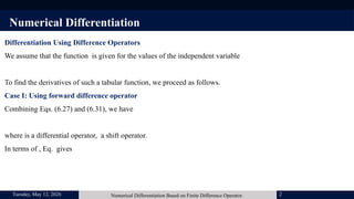 ND based on finite difference derivations using finite operators (2).pptx