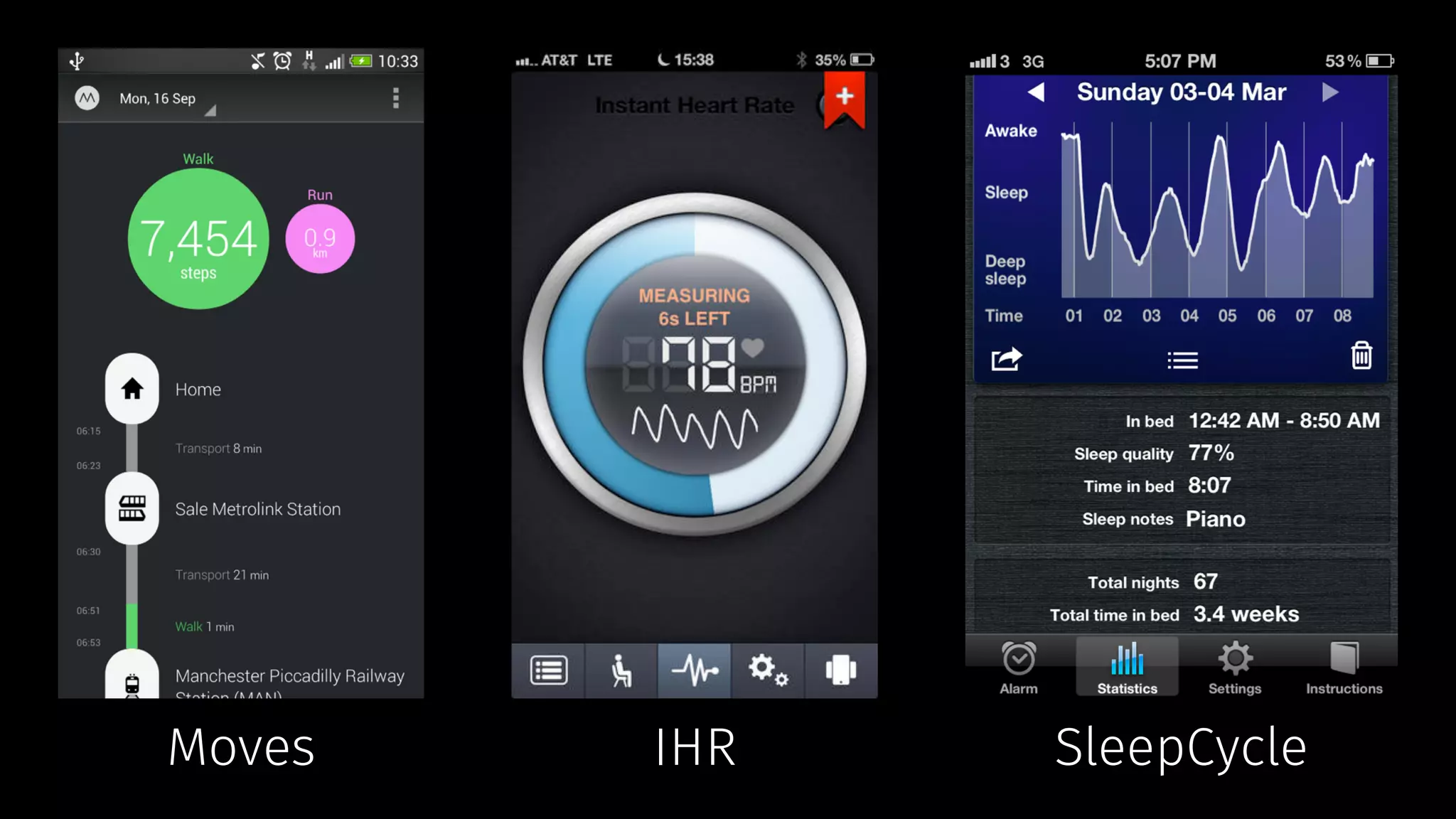 Moves IHR SleepCycle 
 