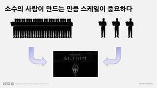 소수의 사람이 만드는 만큼 스케일이 중요하다
 