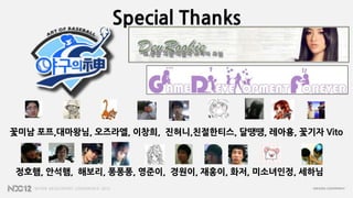 Special Thanks




꽃미남 포프,대마왕님, 오즈라엘, 이창희, 진혀니,친절한티스, 달땡땡, 레아횽, 꽃기자 Vito



정호햄, 안석햄, 해보리, 퐁퐁퐁, 영준이, 경원이, 재홍이, 화저, 미소녀인정, 세하님
 