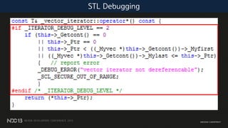 STL Debugging
 