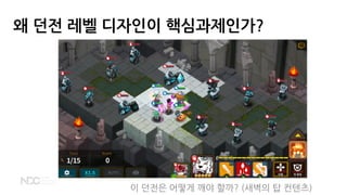왜 던전 레벨 디자인이 핵심과제인가?
이 던전은 어떻게 깨야 할까? (새벽의 탑 컨텐츠)
 