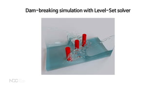 Dam-breaking simulation with Level-Set solver
 