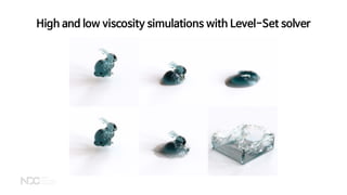 High and low viscosity simulations with Level-Set solver
 