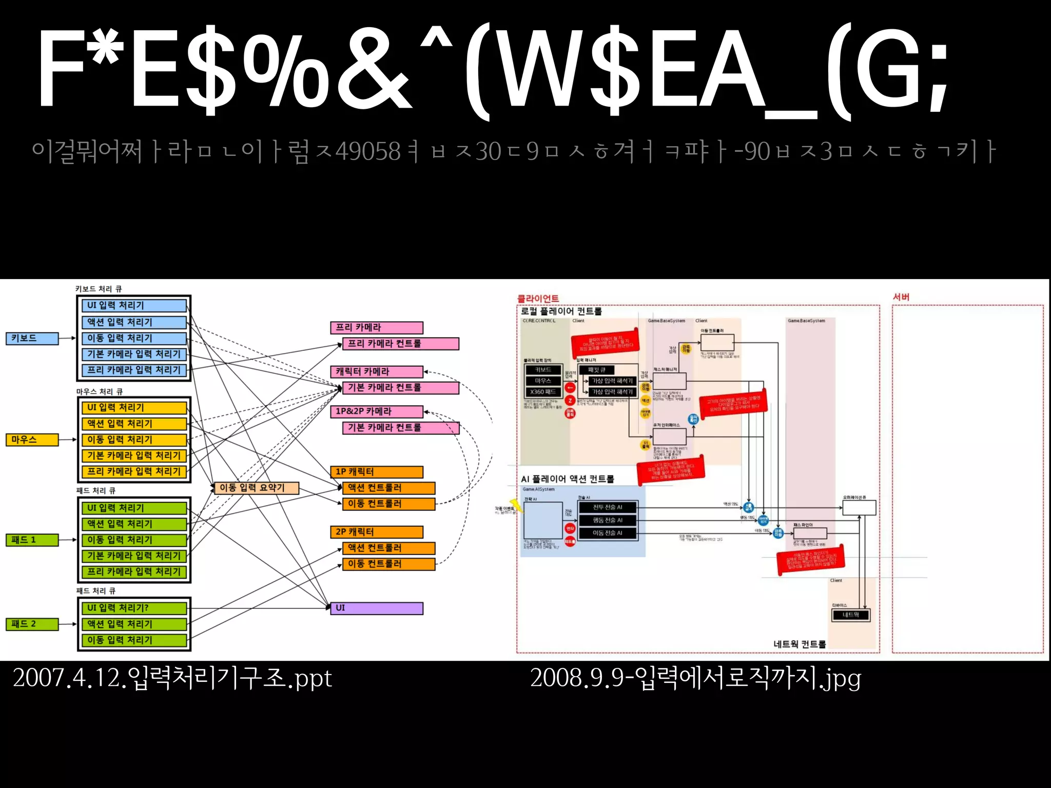 F*E$%&^(W$EA_(G;
 이걸뭐어쩌ㅏ라ㅁㄴ이ㅏ럼ㅈ49058ㅕㅂㅈ30ㄷ9ㅁㅅㅎ겨ㅓㅋ퍄ㅏ-90ㅂㅈ3ㅁㅅㄷㅎㄱ키ㅏ




2007.4.12.입력처리기구조.ppt   2008.9.9-입력에서로직까지.jpg
 